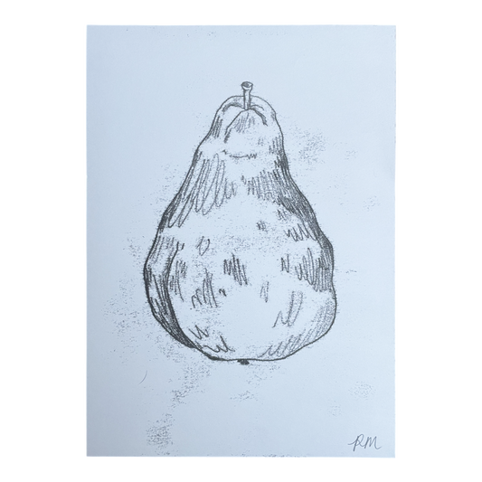 Pear Monoprint #3