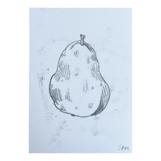 Pear Monoprint #5