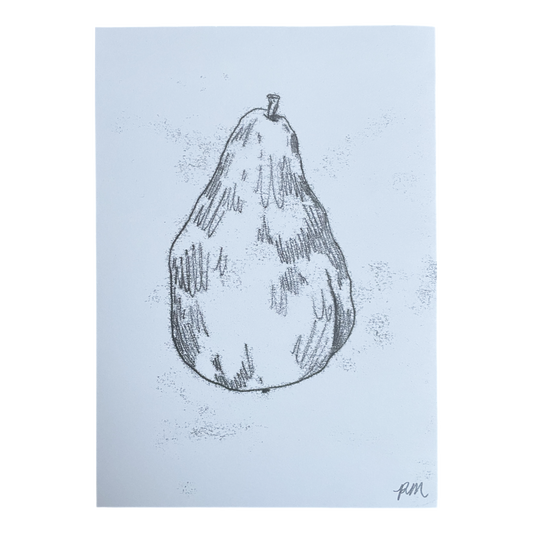 Pear Monoprint #6