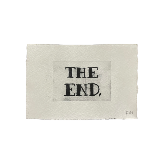 Print - The End Drypoint