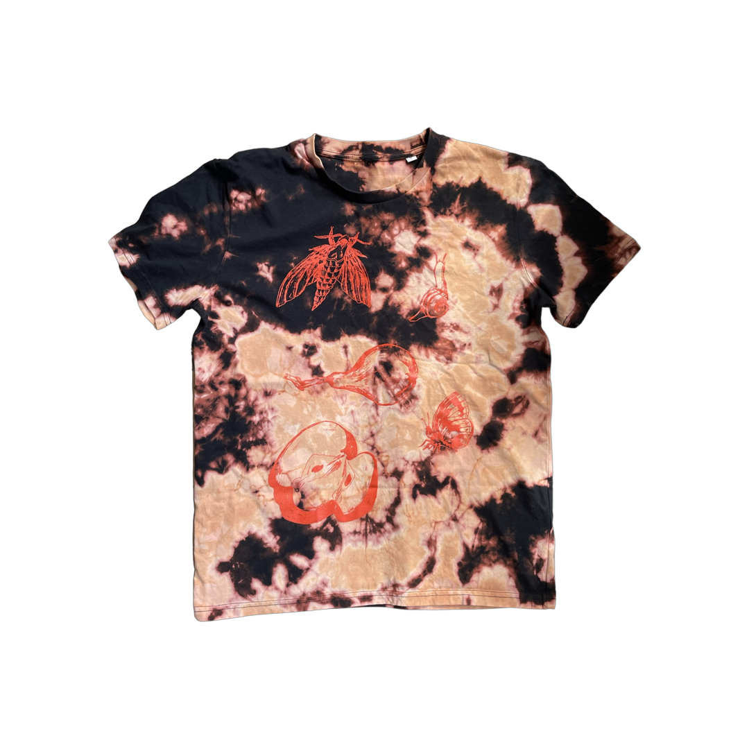 T-Shirt - Garden Print - Bleach